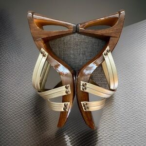 Italian Shoemakers Metallic Gold Sandals